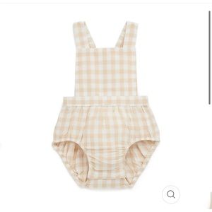 Baby gingham romper